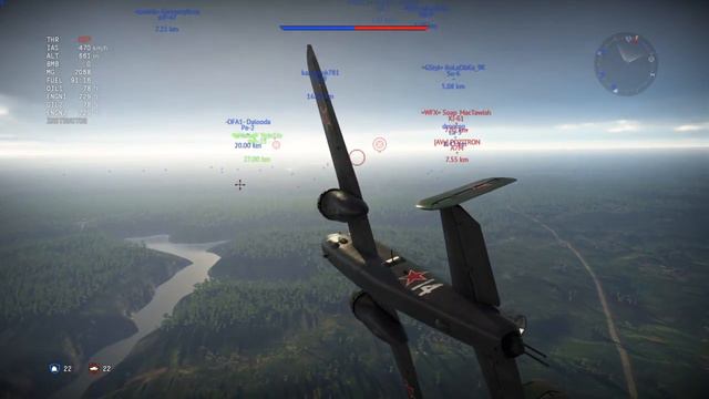 War Thunder_B-25J-30 RB gameplay смотреть онлайн