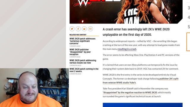 WWE 2k20 WON'T PLAY in 2020 (Crash Error Preventing Any Play)!! смотреть онлайн