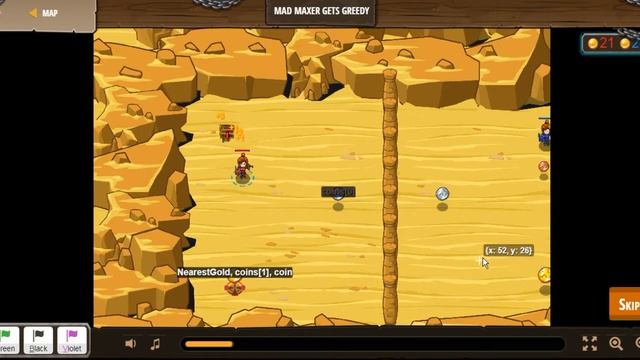 Mad Maxer gets greedy CodeCombat.Python. смотреть онлайн