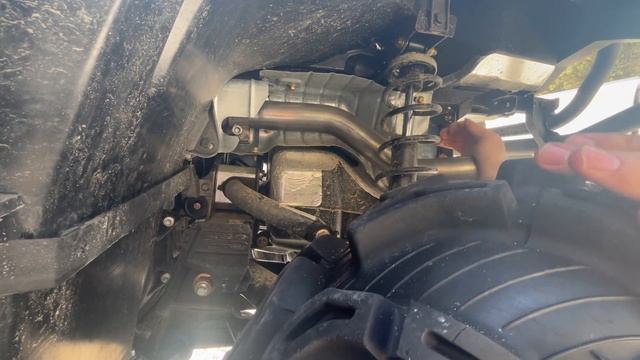 2022 Can-Am Outlander 570 MBRP Exhaust Install - Comparison At End