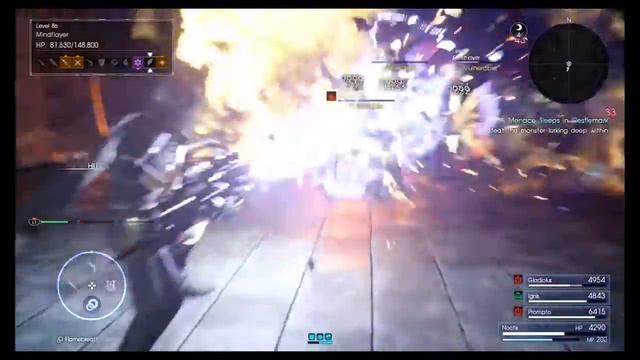 FFXV Newly introduced Flamethrower combat смотреть онлайн