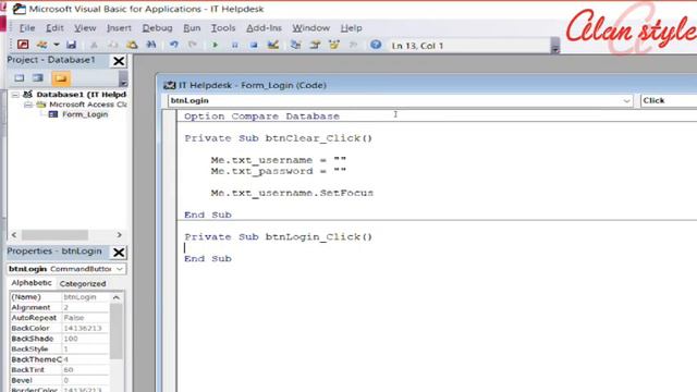 【艾倫風格 Alan Style】#04 MS Access 教學 VBA 編程硏習 Login Service Event 登入服務 #廣東話 смотреть онлайн