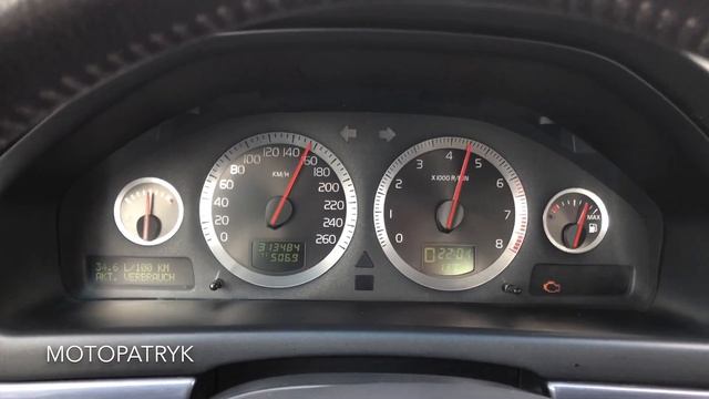 2005 Volvo S80 2.0T 180km acceleration 0-100 0-200 kmh km/h test przyspieszenie R5 automatic automa смотреть онлайн