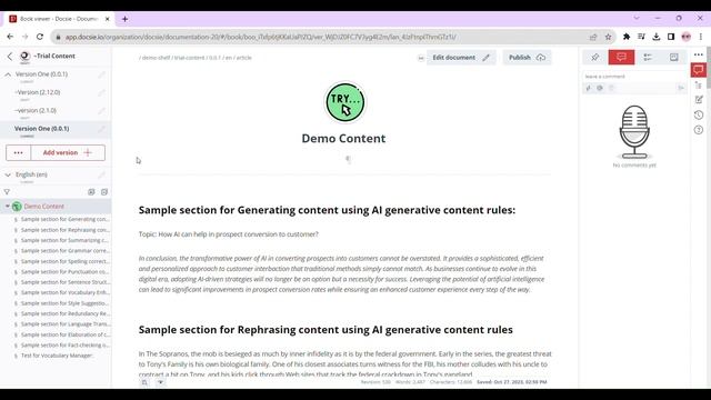 Deleting a version from your document смотреть онлайн