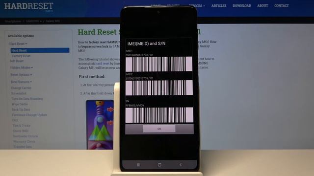 How to Locate IMEI & SN in SAMSUNG Galaxy M51 – IMEI Status & Serial Number смотреть онлайн
