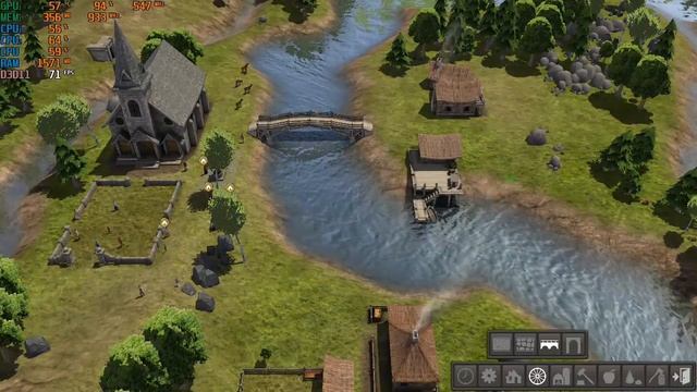 Banished Strategy City Building Gameplay on (AMD A6, Radeon R4 Graphics) Playable! смотреть онлайн