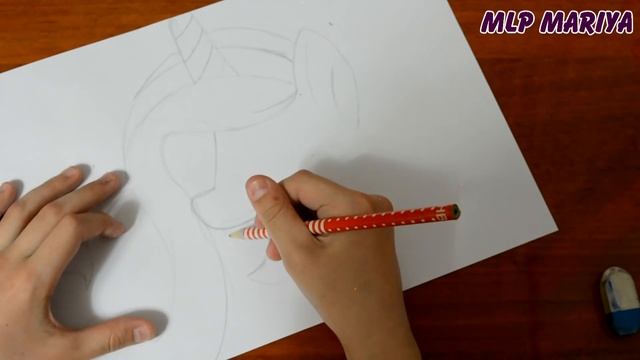 Как нарисовать пони принцессу Каденс. Май литл пони. смотреть онлайн
