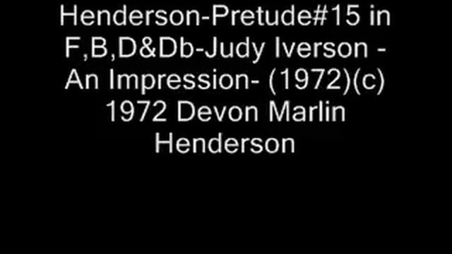 Henderson: Nineteen: Pretudes#6-24 (1972-73 )(c)1972,73 & 2015 Devon Marlin Henderson смотреть онлайн