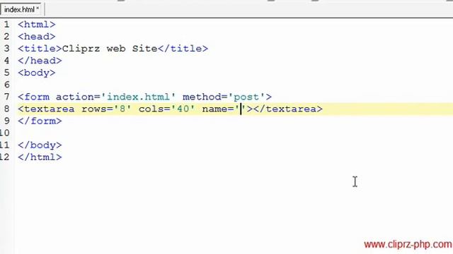 25HTML Forms TextArea смотреть онлайн
