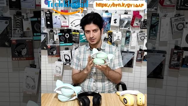 هدست بلوتوث طرح گربه مدل P33M смотреть онлайн