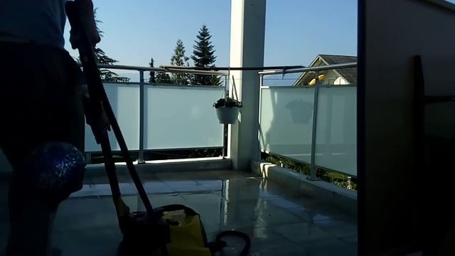 Kärcher SC1402 steam cleaner, cleaning balcony and little review смотреть онлайн