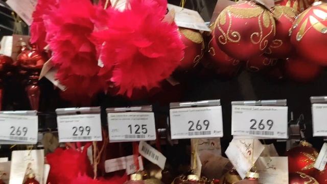№790/ ОБЗОР орхидей в БАУЦЕНТРЕ. НОВОГОДНИИ украшения. смотреть онлайн