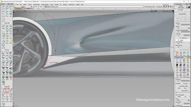 Autodesk Alias Tutorials I Q&A 16 - Lexus LF-30 Bodyside 1 смотреть онлайн