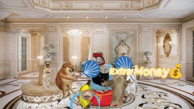 Happy Meparu Episode 2 Banana cat crying for Money from his Auntie Cat смотреть онлайн