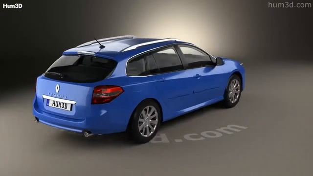 Renault Laguna grandtour 2010 3D model by Hum3D.com смотреть онлайн
