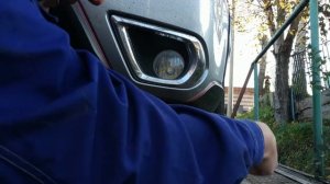 LED лампы в ПТФ на Forester SJ.