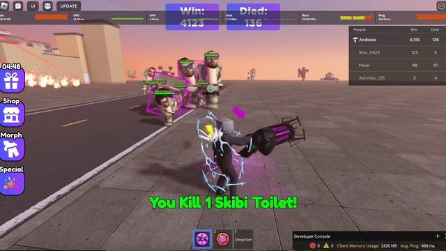 Skibi Toilet with Sunglasses - New Trending Roblox Game Skibi Toilet War based on Dafuq Boom War смотреть онлайн