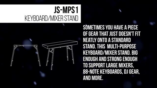 Ultimate Support Product Outlines - JS-MPS1 Multi-Purpose Keyboard/Mixer Stand смотреть онлайн