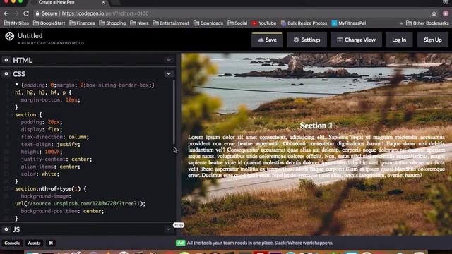 Background Image Overlay with Text • CSS смотреть онлайн