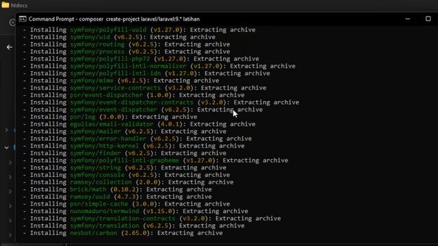 Tutorial Install Laravel 9.x смотреть онлайн