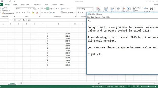 MS Excel - How to remove space between value and currency symbol in ms excel смотреть онлайн