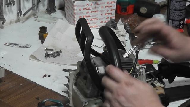 Stihl MS180 восстановление мертвеца часть 2 продолжение. Полная сборка MS180. смотреть онлайн