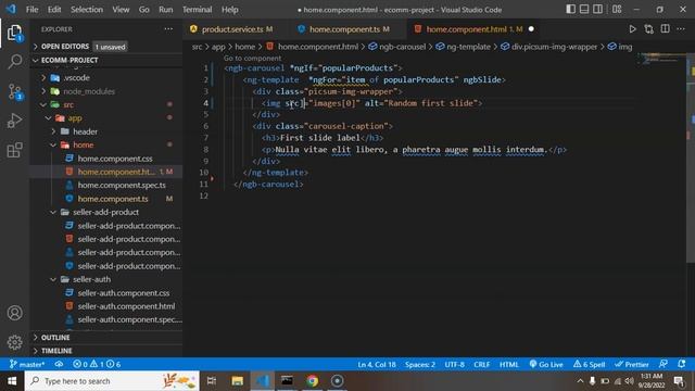 Angular project tutorial #22 Display Product in Bootstrap Carousel | Angular E-commerce Project смотреть онлайн