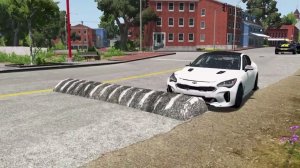 Автомобили против огромных лежачих полицейских # 2