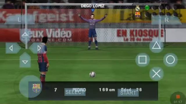 Réal Madrid vs Barcelone pes 14 PSP penalty смотреть онлайн