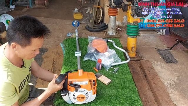 ?Máy cắt cỏ STIHL FS250 / Thương hiệu châu âu / mẫu máy nhẹ dễ sử dụng / thanks a trai BÌNH THUẬN ? смотреть онлайн