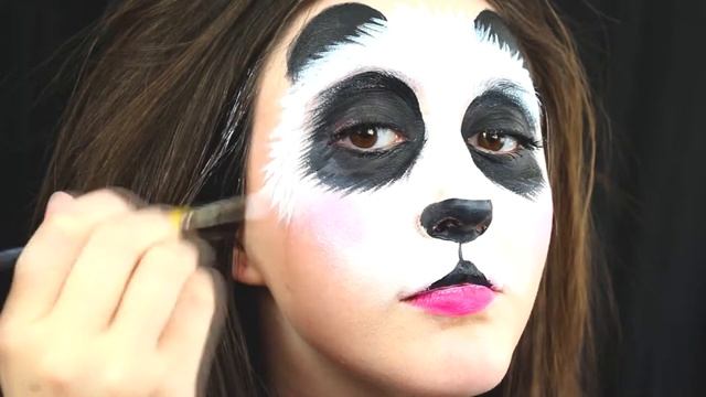 Panda Face Painting Tutorial | Panda Makeup | Panda смотреть онлайн