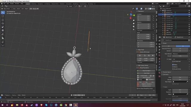 98.Blender Jewelry. Сережки (часть2) смотреть онлайн