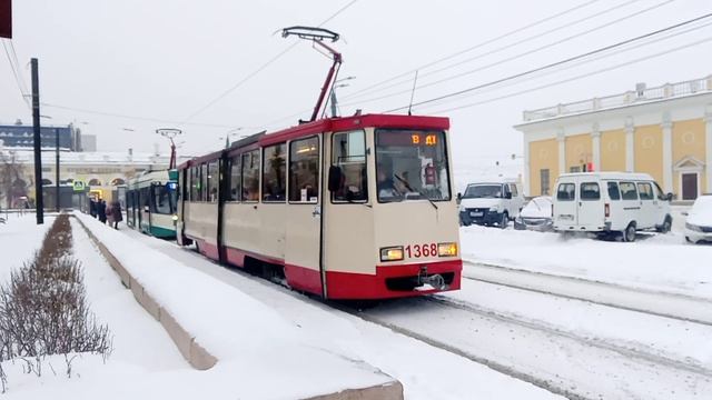 Трамвай 71-605* мод. Челябинск, борт. 1368, в депо и 71-623-04.01, борт. 0015, маршрут 3 смотреть онлайн