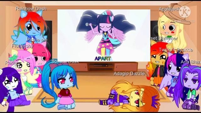 MLP Past Mane 7 Reacts To Future|| Equestria Girls || Rainbow Rocks || Part - 5 смотреть онлайн