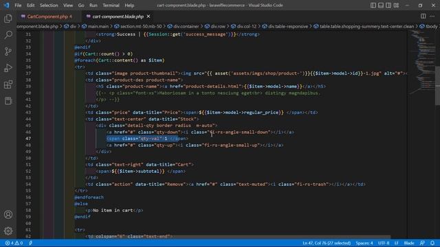 Laravel 9 E-Commerce - Update Cart Quantity смотреть онлайн