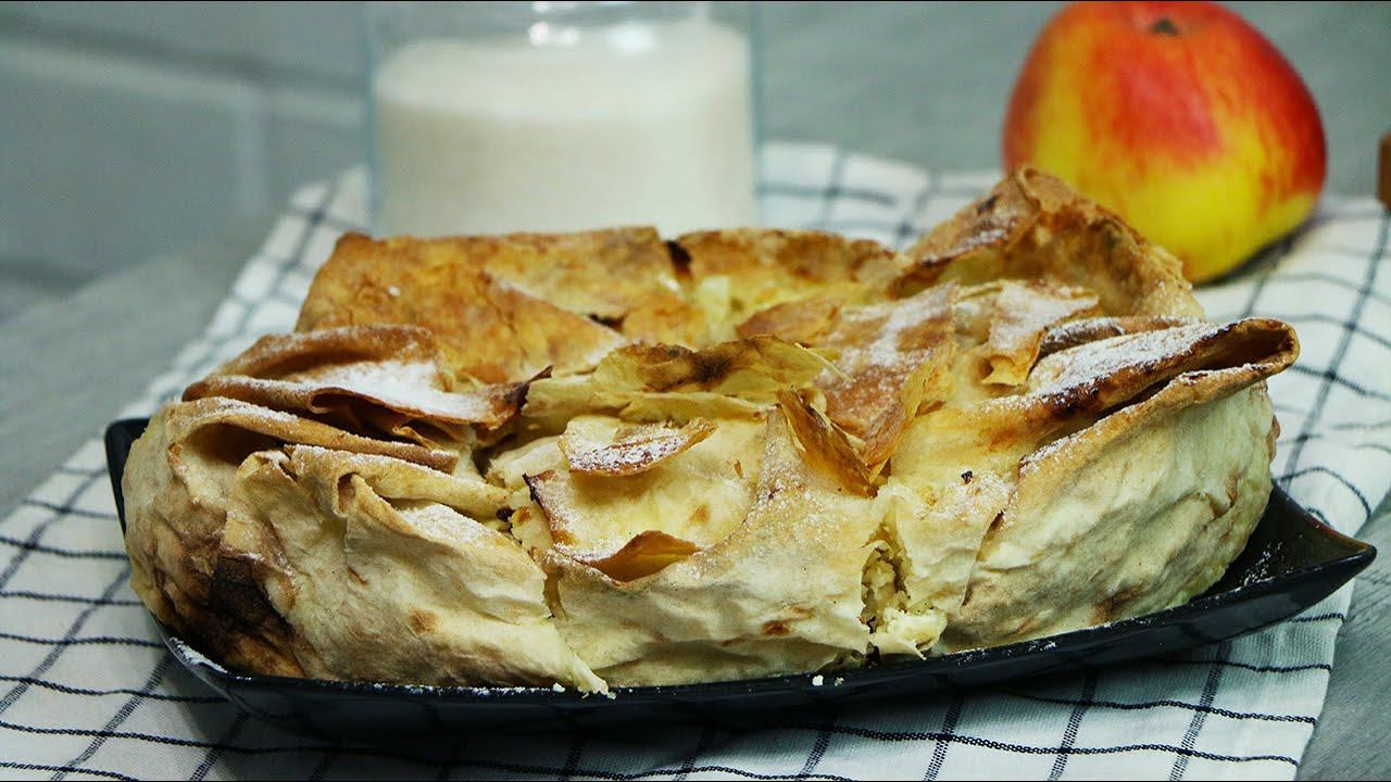 Пирог из лаваша с творогом. Обойдемся без замеса теста смотреть онлайн