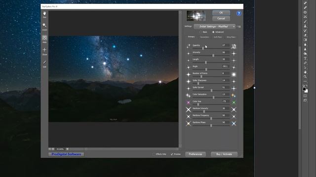 Milchstrassenfotografie - Star Spikes Pro 4 - Photoshop Plugin смотреть онлайн