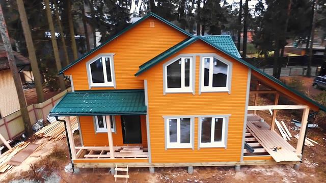 Каркасный дом по проекту А-004 во Всеволожске смотреть онлайн