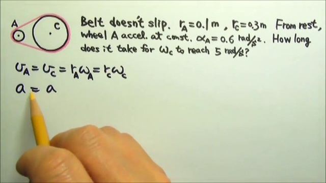 AP Physics 1: Rotation 8: Constant Angular Acceleration: 2 Wheels Linked by Belt or 2 Meshing Gears смотреть онлайн