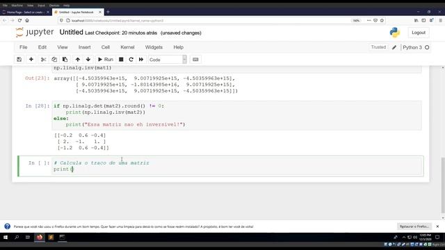 Python - Funcionalidades de Álgebra Linear do módulo Numpy смотреть онлайн
