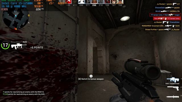 CS GO - RTX 3060 i5 12500H (DDR5) смотреть онлайн