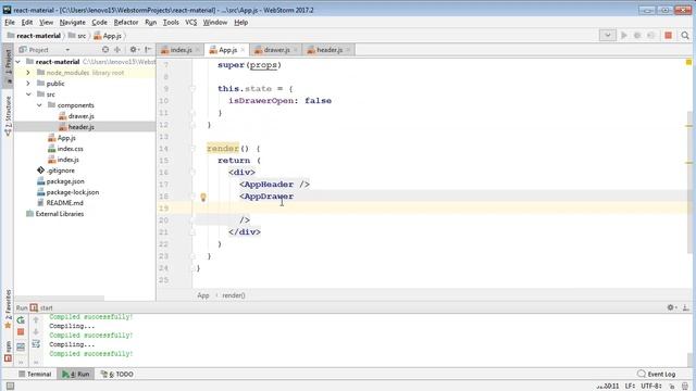 Урок 4 React JS Material UI Создание левого меню смотреть онлайн