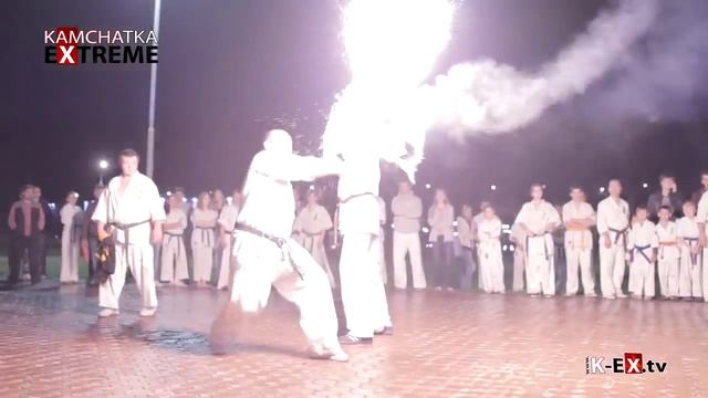 Kyokushinkai. Night training. Киокушин. Ночная тренировка Камчатской Федерации. Birthday Oyama смотреть онлайн