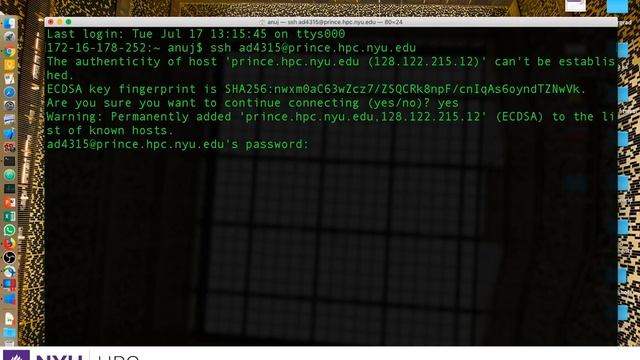 Logging into HPC Clusters within NYU Network on Mac смотреть онлайн
