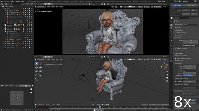 Blender 3d character animation Tina 1 смотреть онлайн