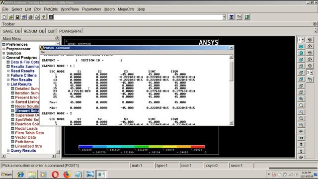 Cantilever beam subjected to point load using Ansys смотреть онлайн