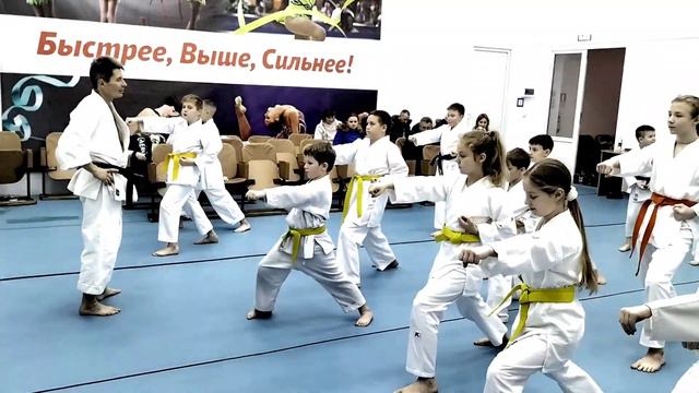 Гьяку-цуки. Ноги основа силы ударов руками. Семинар по каратэ -1. смотреть онлайн