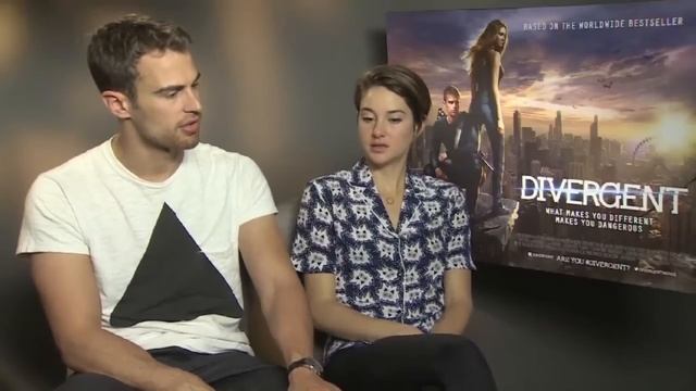 Interview: Shailene Woodley and Theo James talk DIVERGENT смотреть онлайн