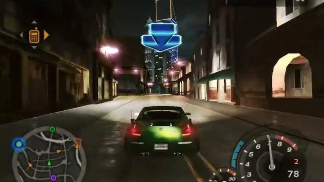 NFS Underground 2 Скрытая гонка на первом этапе. Тачка Рейчел. смотреть онлайн