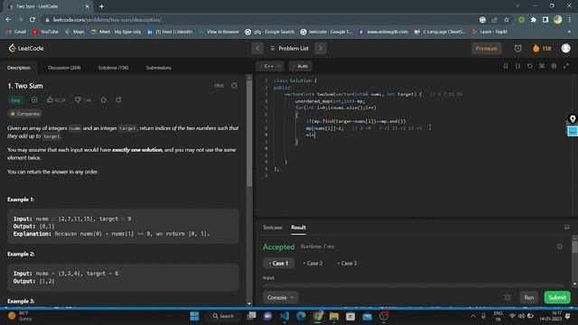 Leetcode : 1 || Two Sum || @codewithanusha смотреть онлайн